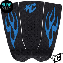 Creatures of Leisure | Griffin Colapinto Lite Tail Pad | Black Cobalt Flames | Surfing Deck Grip | Surf board Traction Pad Creatures of Leisure | Griffin Colapinto Lite Tail Pad | Black Cobalt Flames | Surfing Deck Grip | Surf board Traction Pad