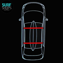 FCS Premium Coated D-Ring Tie Downs 4 metres | Make Strapping Surfboards To Roof Racks  Easy