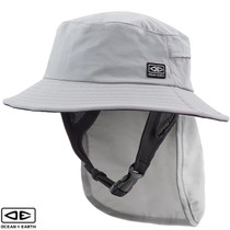 Men's Indo Stiff Peak Surf Hat | Grey Bone | Sun Protection For Surfing | Ocean and Earth Men's Indo Stiff Peak Surf Hat | Grey Bone | Sun Protection For Surfing | Ocean and Earth