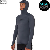 Ocean and Earth | Tropic Long Sleeve UV Surf Rash Vest Top | Charcoal | Ideal for Bali - Indo Surf Trips 