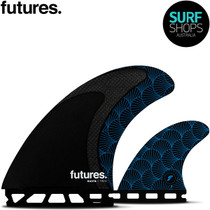 Futures Fins | Rasta Twin  | 2 + 1 Twin Fin + Trailer Set | Honeycomb Carbon Fibre | Smooth Rail to Rail Surfing