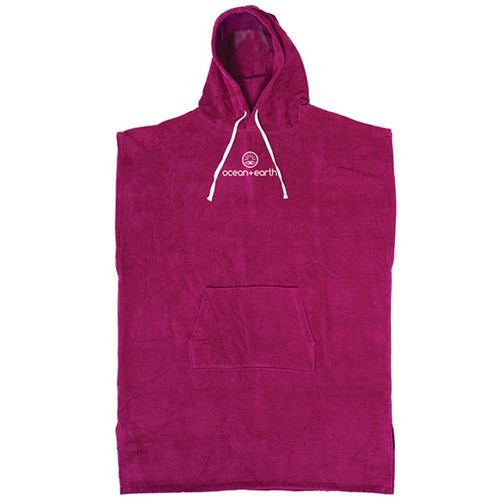 Ladies Hooded Beach Towel Surf Poncho | Berry | Womens | Ocean and Earth Ladies Hooded Beach Towel Surf Poncho | Berry | Womens | Ocean and Earth