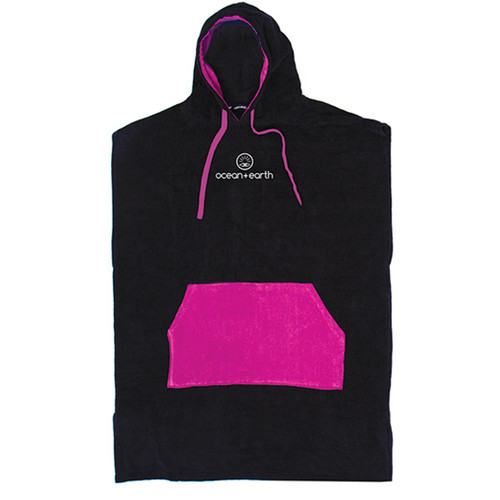 Ladies Day Dream Hooded Beach Towel Surf Poncho | Black | Womens | Ocean and Earth Ladies Day Dream Hooded Beach Towel Surf Poncho | Black | Womens | Ocean and Earth