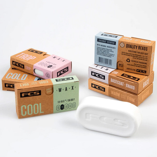 FCS Surf Wax | FCSII Ultimate Tackiness and Bead Building Formula | All Temperatures Available