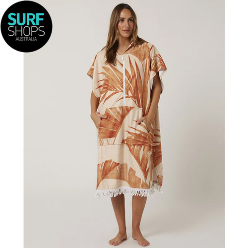 Ocean and Earth | Ladies Palm Front Zip Poncho | Hazel | Hooded Towel | Lightweight  Ocean and Earth | Ladies Palm Front Zip Poncho | Hazel | Hooded Towel | Lightweight