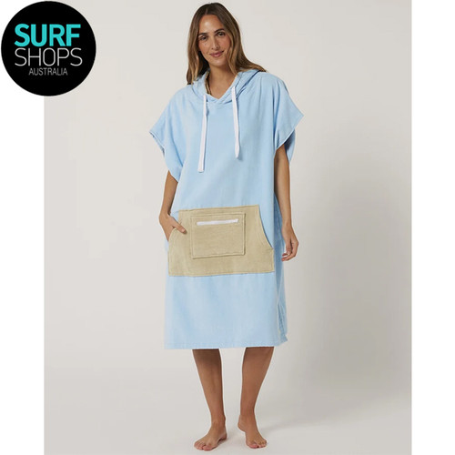 Ocean and Earth | Ladies Day Dream Hooded Beach Towel | Surf Poncho | Blue | Womens | 