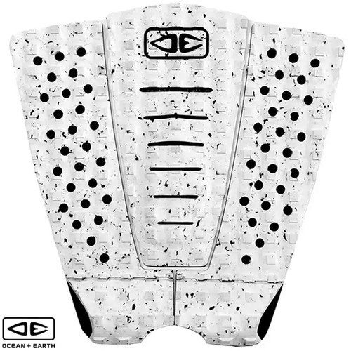 Ocean and Earth | Frederico Morais Tail Pad | White | Surfboard Deck Grip | Traction Pad | Surfing Tailpad