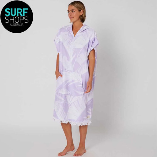 Ocean and Earth | Ladies Front Zip Poncho | Pale Violet | Hooded Towel | Lightweight  Ocean and Earth | Ladies Front Zip Poncho | Pale Violet | Hooded Towel | Lightweight