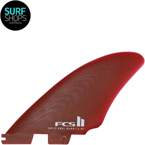 FCSII Split Keel | Quad 4 Fin Set | Suits Fish and Hybrid Surfboards