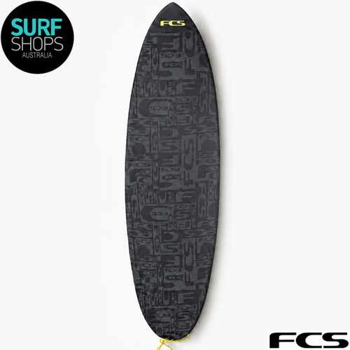 FCS | Wide Stretch Cover | Suits Fish Shape Shortboards | Board Sock | Stretch Surfboard Cover