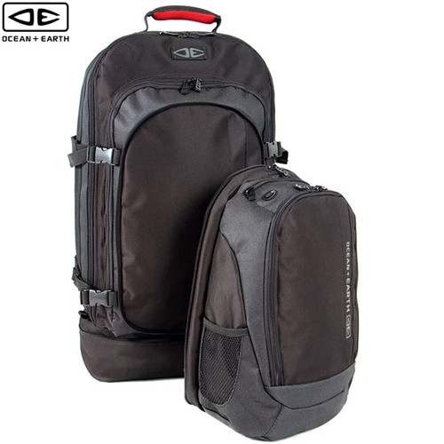 Ocean and Earth | Bells & Whistles Backpack 75L | Black | Extra Large Surfers Touring Backpack Ocean and Earth | Bells & Whistles Backpack 75L | Black | Extra Large Surfers Touring Backpack