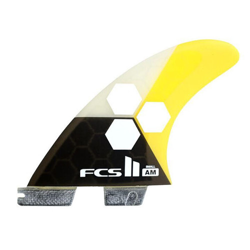 FCS 2 AM Small | Thruster Fin Set | Performance Core | Excellent Choice For Surfers Under 70kg FCS 2 AM Small | Thruster Fin Set | Performance Core | Excellent Choice For Surfers Under 70kg
