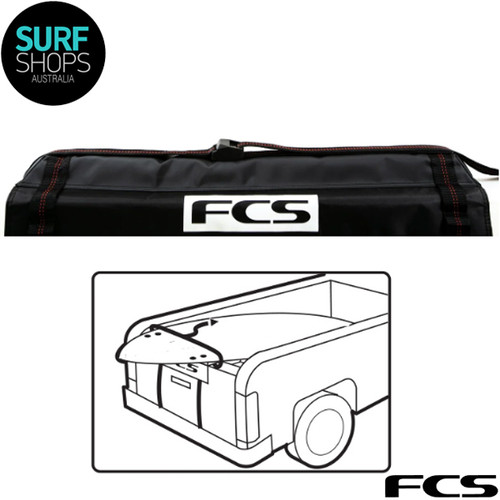 FCS Cam Lock Tail Gate Pad | Black |  Tailgate Pad for ute to help protect your surfboard