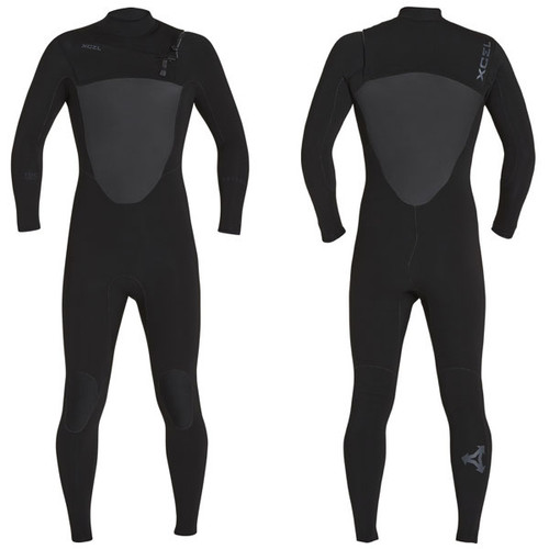 Xcel Drylock TDC Steamer 3:2mm | Chest Zip | Black / Gel Logo