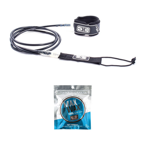 Basic 7ft Leash & Wax Package