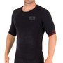 Thermo Short Sleeve Shirt | Surf Vest | Surfing Top | Black | Ocean and Earth | 