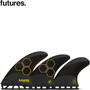 Futures Fins | AM2 Large | Tri-Quad 5 Fin Set | TechFlex | Al Merrick Template | Rider Weight 80kg+