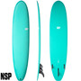 NSP Longboard Surfboard | Moroccan Blue | Best Value Malibu | Intermediate to Expert
