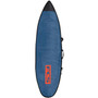 FCS Classic Shortboard | All Purpose Day Surfboard Cover | Steel Blue/White/Red Accents | Surf Board Bag | Day Trip Light to Medium Protection