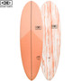 6'0" Happy Hour Surfboard | Ocean and Earth | Epoxy Softboard | Mid-Length | Full Nose and Pulled in Pin - Supreme Funboard