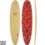 Critical Slide | Fun Guy Surfboard | Epoxy Core Softboard | Mid Length Funboard | Easy Paddler Easy Takeoffs and Smooth Turns 