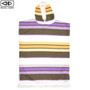 Ocean and Earth | Sunkissed Apricot Violet |  Ladies Poncho | Hooded Towel | Lightweight 