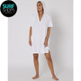 Ocean and Earth | White V Neck |  Ladies Poncho | Hooded Towel | Lightweight  Ocean and Earth | White V Neck |  Ladies Poncho | Hooded Towel | Lightweight