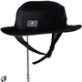 Creatures of Leisure | Surf Bucket Hat | Black | Sun Protection For Surfers | Beach and Water Sports Hat with Chin Strap