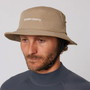 Ocean and Earth | G-Land Soft Peak Surf Hat | Stone | Sun Protection | Surfing Hat With Clip