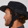 Ocean and Earth | G-Land Soft Peak Surf Hat | Black | Sun Protection | Surfing Hat With Clip