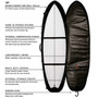 Ocean and Earth | HYPA 2 Board Wheel Longboard Surfboard Cover | Padded Board Bag | 2 Surfboard Carry Bag | Surf Travel