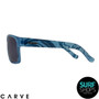 Carve | Vendetta | Sunglasses | Adult | Gloss Translucent Blue Swirl | Grey Polarised Lens | Eye Wear | Sunnies