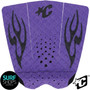 Creatures of Leisure | Griffin Colapinto Lite Tail Pad | Punk Purple Black Flames | Surfing Deck Grip | Surf board Traction Pad Creatures of Leisure | Griffin Colapinto Lite Tail Pad | Punk Purple Black Flames | Surfing Deck Grip | Surf board Traction Pad