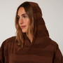 Ocean and Earth | Layz Ladies Poncho Cocoa | Hooded Towel | Lightweight 