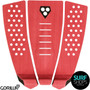 Gorilla Grip | Skinny 3 Red | Tail Pad | Surfboard Deck Grip | Ultra Thin Traction Pad