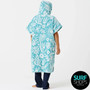 SlowTide | Extra Warm Premium Surf Poncho | Hooded Towel | Sunny Sky Blue