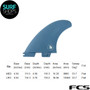 FCSII Skindog Slate Side Byte (2) Fin Set | Side Bites | Performance Core | Longboard or Quad Rear Fin Setup