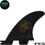 FCSII CI Upright Quad Read 2 Fin Set | Channel Islands Quad Rear 2 Fin Set | Reactor FCS family| Carbon Fibre | FCS 2 | Speed and Tight Turns
