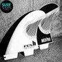FCSII Gabriel Medina | Thruster (3) Fin Set | Air Core | Athlete Series FCS Surfing Fins | Slight Smaller Centre Fin | Drive, Power, Flair