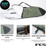 FCS Classic Shortboard Cover | Day Surfboard Cover | Slate or Alpine | Surf Board Bag | Day Trip Light to Medium Protection