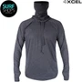 XCEL | VentX Hooded Pullover Top W/Face Cover | Hooded Surf Tee | Surfing Hoodie | Sun Protection Long Sleeve UV Top | Loose Fit Rashie | Rash Vest | 