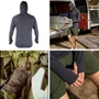 XCEL | VentX Hooded Pullover Top W/Face Cover | Hooded Surf Tee | Surfing Hoodie | Sun Protection Long Sleeve UV Top | Loose Fit Rashie | Rash Vest | 