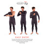 Ocean and Earth Zero Zip Steamer 3:2mm | Full Surfing Wetsuit | Mens | Charcoal