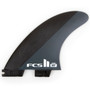 FCS 2 Mick Fanning | Thruster Fin Set | Neo Carbon | Black/Charcoal | Snaps Carves and Cuttys