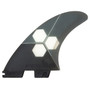 FCSII AM Charcoal Series | Thruster Fin Set | Performance Core | Smaller Centre Fin