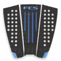 Julian Wilson Tail Pad | Black/Blue | FCS | Deck Grip | Surfboard Traction