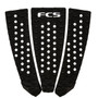 FCS | C-3 Tail Pad | Black | Surfboard Traction | Deck Grip | Stomp Pad 