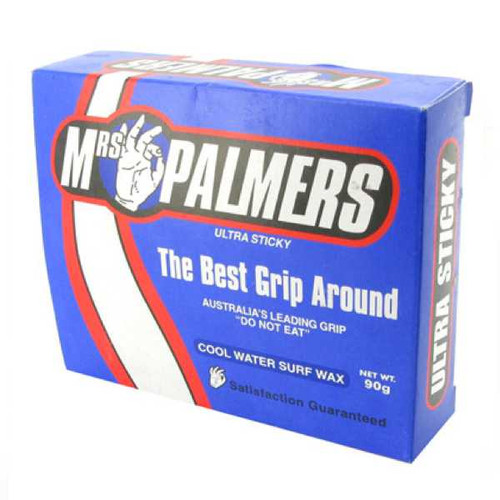 Cool Water Surf Wax 90g | Mrs Palmers Surfboard Wax | - Surf Shops