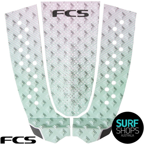 Pad De Queue FCS T-2 Pour Planche De Surf - Grip Hybride Noir/gris, Antidérapant