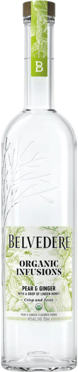 Order Belvedere Organic Infusions Pear & Ginger Vodka